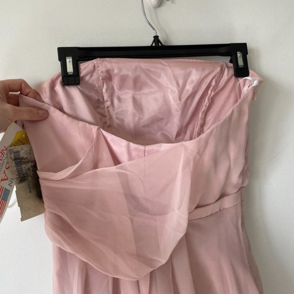 Alvina Valenta Pink Strapless Short Bridesmaid Cocktail Dress Sz 6 - Picture 5 of 8